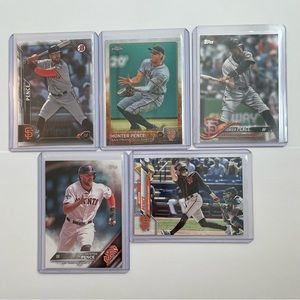 Lot of 5 Hunter Pence San Francisco Giants Topps MLB Baseball Cards